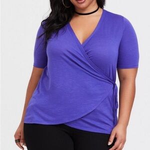 Torrid Faux Wrap Side Tie Top Women’s plus size 2X